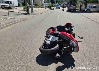 Prometna nesreća u Mostaru: Jedna osoba zadobila teže tjelesne ozljede