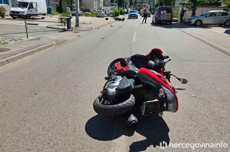 Prometna nesreća u Mostaru: Jedna osoba zadobila teže tjelesne ozljede