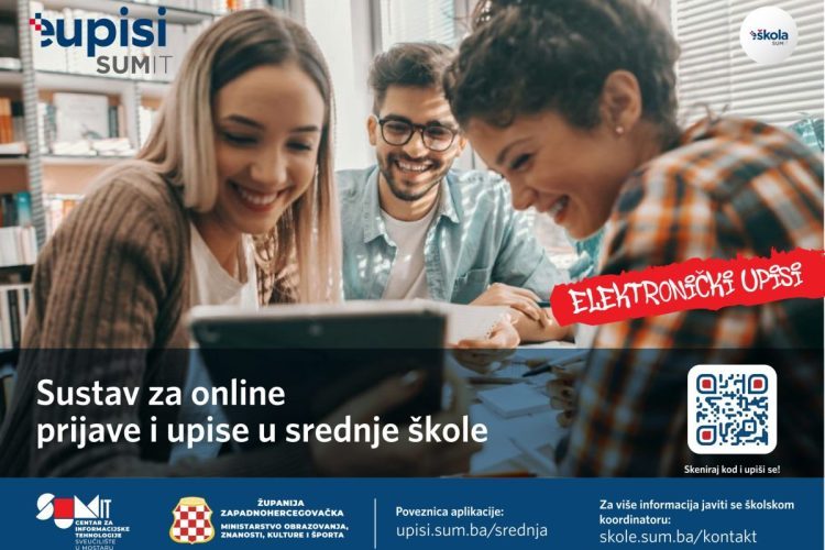 Kreću upisi u prve razrede srednjih škola Županije Zapadnohercegovačke