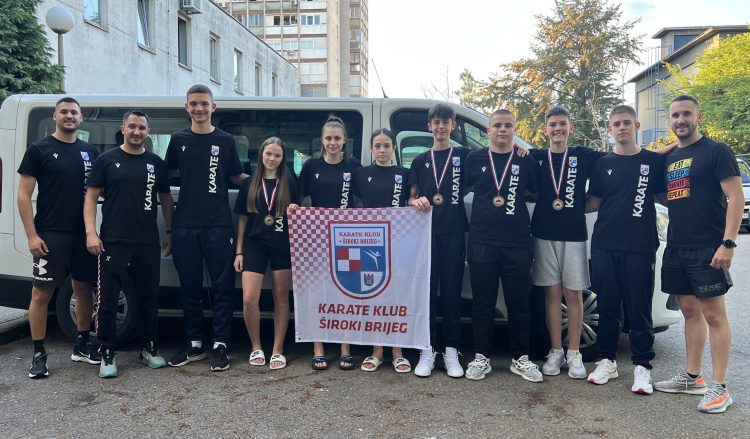 Karate klub Široki Brijeg osvojio četiri medalje na državnom prvenstvu Hrvatske