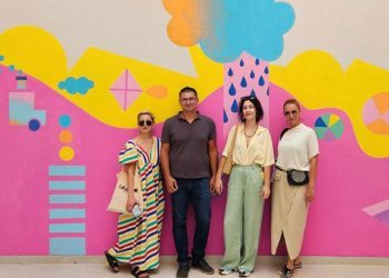 Oslikano dvorište Pedijatrijske klinike SKB u Mostaru