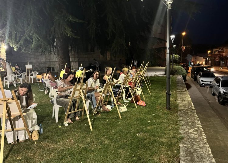 Kulturni dom A. B. Šimić Grude organizirao likovnu radionicu Wine&ART