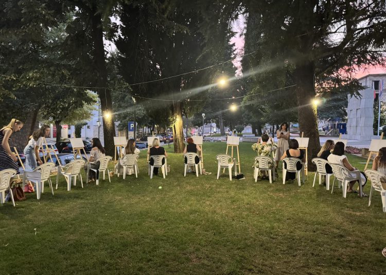 Kulturni dom A. B. Šimić Grude organizirao likovnu radionicu Wine&ART