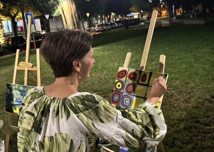 Kulturni dom A. B. Šimić Grude organizirao likovnu radionicu Wine&ART