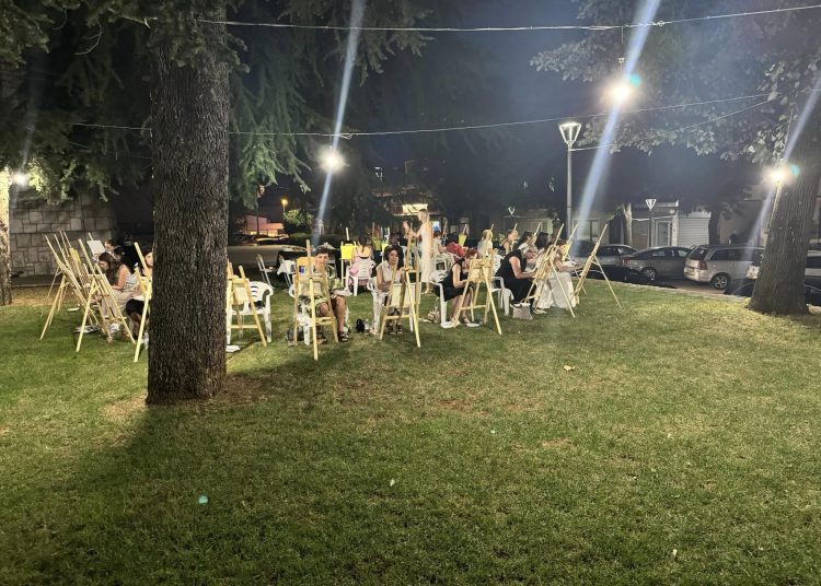 Kulturni dom A. B. Šimić Grude organizirao likovnu radionicu Wine&ART