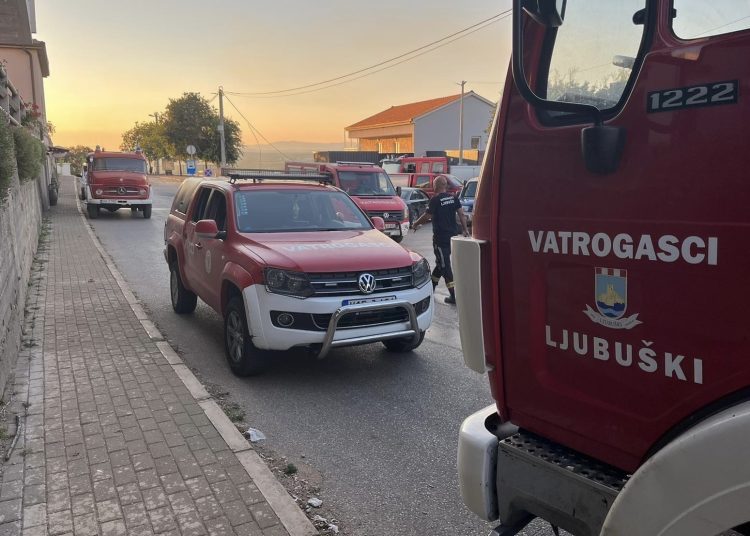 Vatrogasci iz ŽZH pomagali gasiti požar na Križevcu
