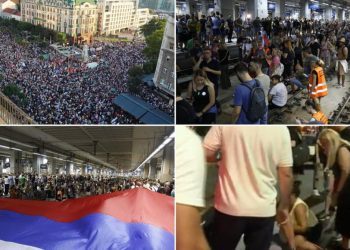 Masovni prosvjed u Beogradu