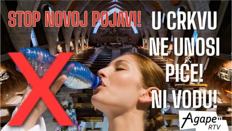 Fra Mario Knezović: Nije primjereno piti vodu tijekom svete mise
