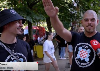 Širokobriježanin pred kamerama podigao desnicu i uzviknuo “za dom”