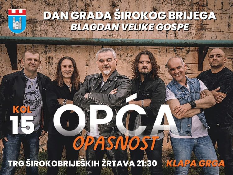 Grad potvrdio pisanje Vriska o nastupu Opće opasnosti u Širokom Brijegu