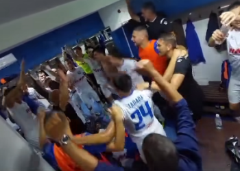 Pogledajte kako su nogometaši Širokog proslavili pobjedu na Grbavici