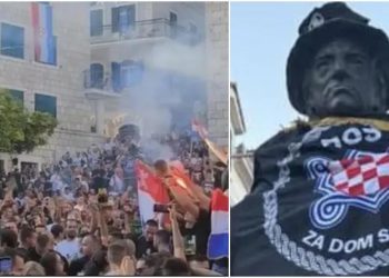 HDZ osudio ustaške simbole u Imotskom pa napao Milanovića: ‘O mahanju jugo-komunističkom zastavom se nije oglašavao’