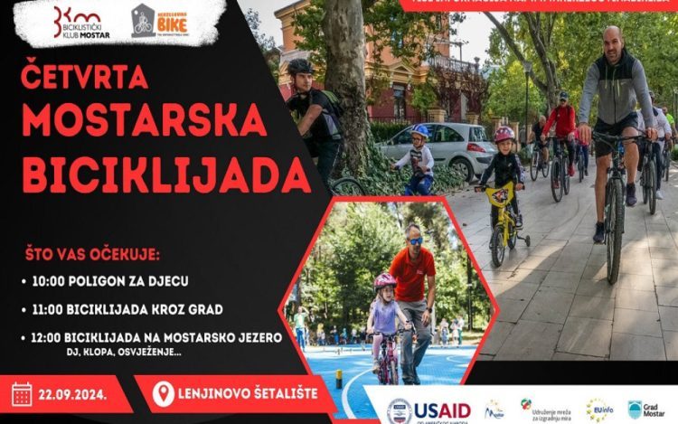 U nedjelju se održava 4. mostarska biciklijada