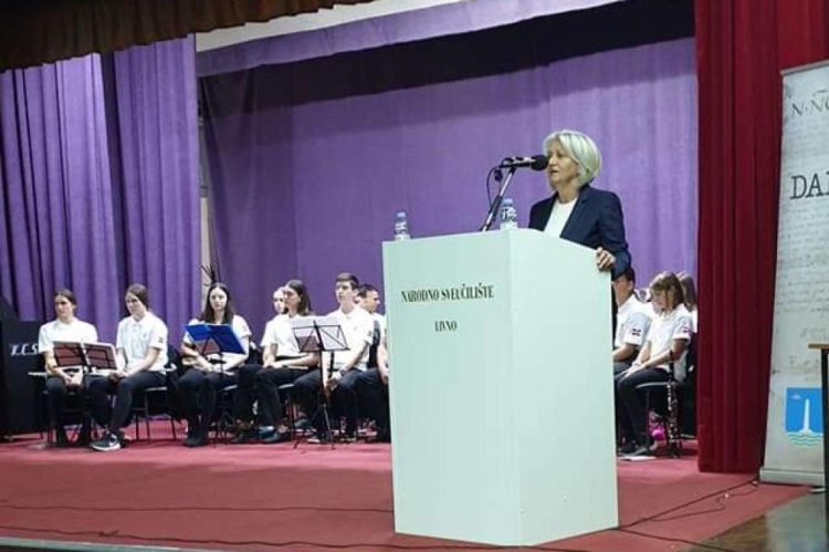 Predsjedateljica Vijeća ministara BiH Borjana Krišto na svečanosti Dana Grada Livna