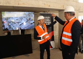 Plenković obišao gradilište nove zgrade HNK u Mostaru