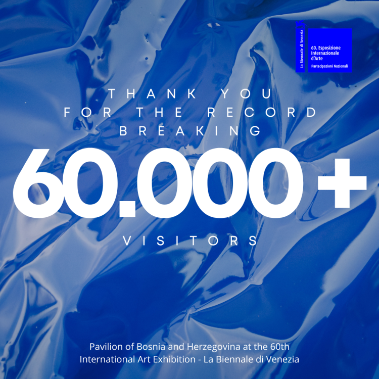 Paviljon Bosne i Hercegovine na 60. Venecijanskom bijenalu do sada je posjetilo preko 60 000 posjetitelja