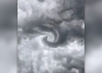 Iznad Rovinja snimljeno vrtloženje oblaka, pogledajte nesvakidašnju pojavu
