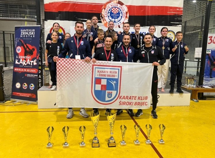 Karate klub Široki Brijeg najuspješniji klub na 3. Zrinjski karate kupu