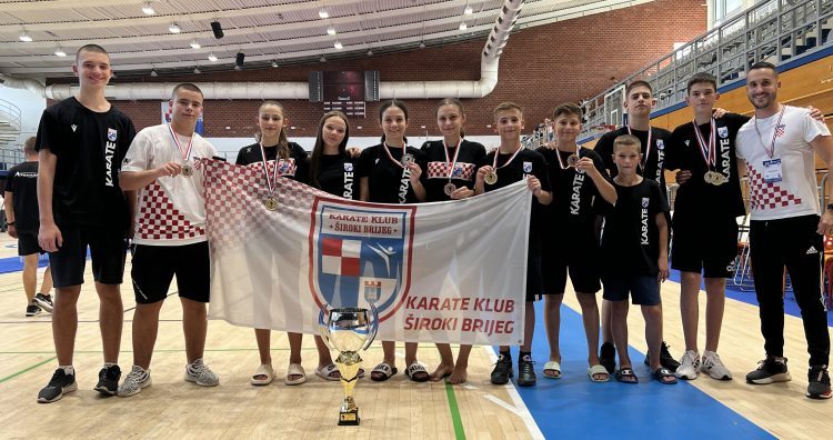 Karate klub Široki Brijeg najuspješniji klub na vrlo jakom turniru u Čakovcu