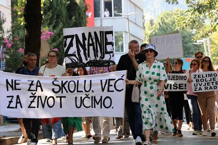 Najavljena prosvjedna šetnja djelatnika srednjih škola ŽZH u Širokom Brijegu zbog nezadovoljstva radnim uvjetima