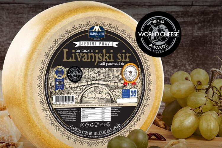 Veliki uspjeh Mljekare Livno na World Cheese Awards 2024.