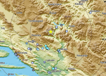 Potres uzdrmao Hercegovinu