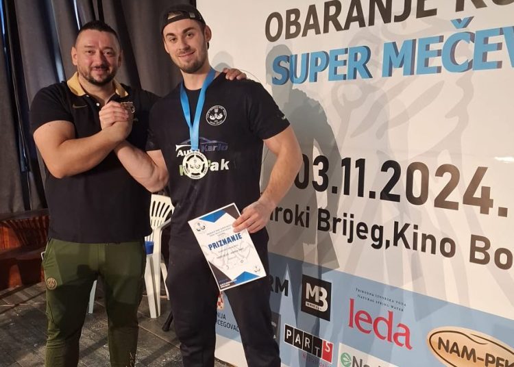 Široki Brijeg: Uspješno završen jedan od najjačih turnira u obaranju ruke