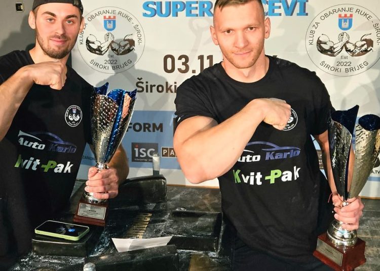 Široki Brijeg: Uspješno završen jedan od najjačih turnira u obaranju ruke