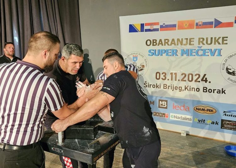 Široki Brijeg: Uspješno završen jedan od najjačih turnira u obaranju ruke