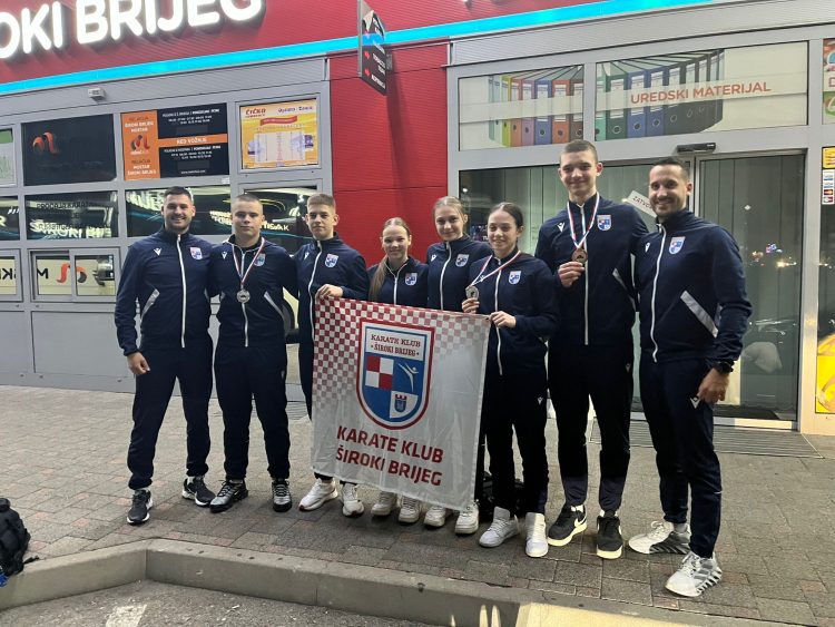Karate klub Široki Brijeg uspješan na Kupu Hrvatske u Zagrebu