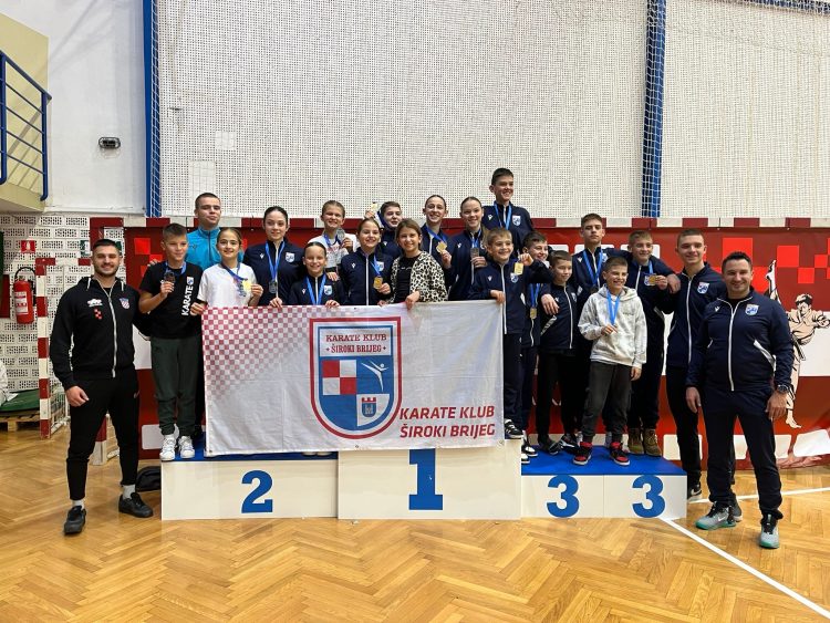 Karate klub Široki Brijeg osvojio 15 medalja na Kupu Osijeka