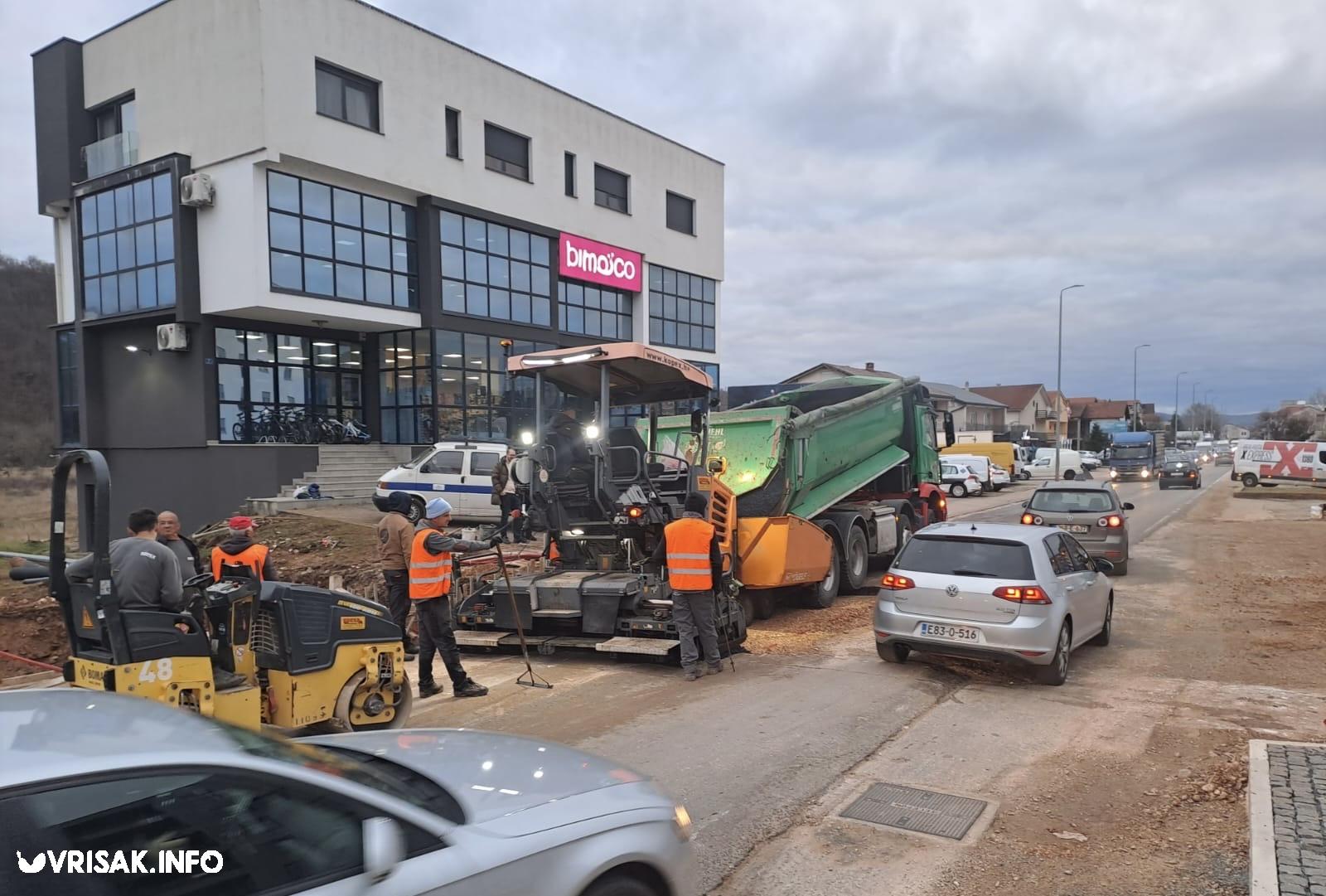 Široki Brijeg: Asfaltirana prokopana magistrala na Trnu (kod Gazproma)