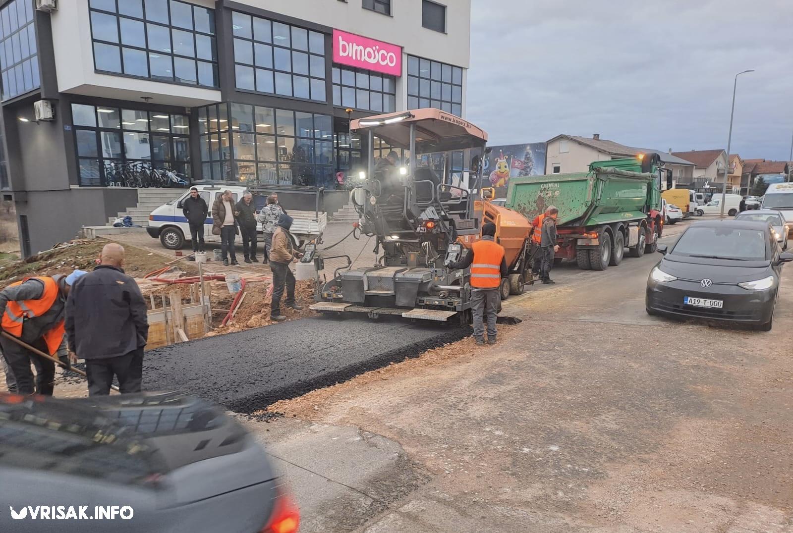 Široki Brijeg: Asfaltirana prokopana magistrala na Trnu (kod Gazproma)