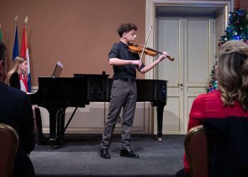 Mostarski violinist Antonio Šarić nastupio na Božićnom koncertu u Rimu