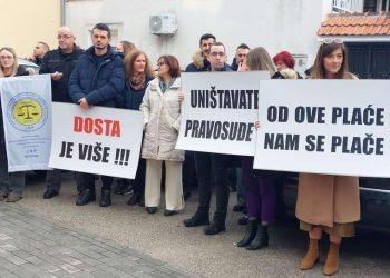 Održan štrajk upozorenja u sudovima Hercegovačko-neretvanske županije