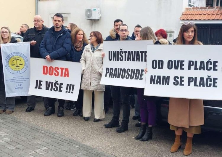 Održan štrajk upozorenja u sudovima Hercegovačko-neretvanske županije