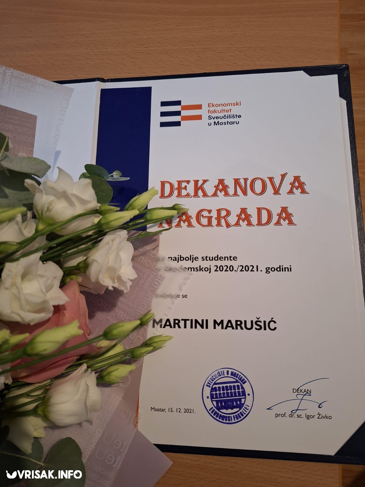 Rektorova nagrada za Martinu Marušić je još jedna u nizu nagrada