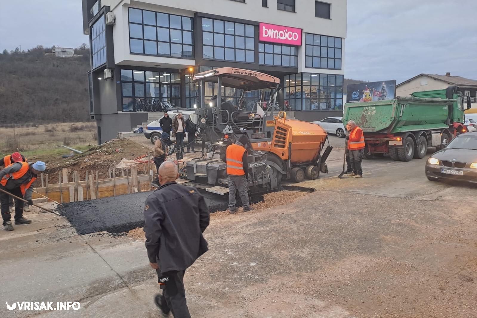 Široki Brijeg: Asfaltirana prokopana magistrala na Trnu (kod Gazproma)