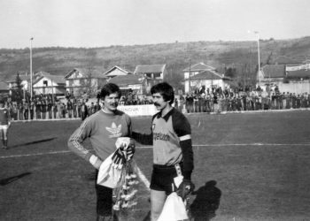 Fotografija s Pecare iz 1982.: Prijateljska utakmica Mladost – Velež