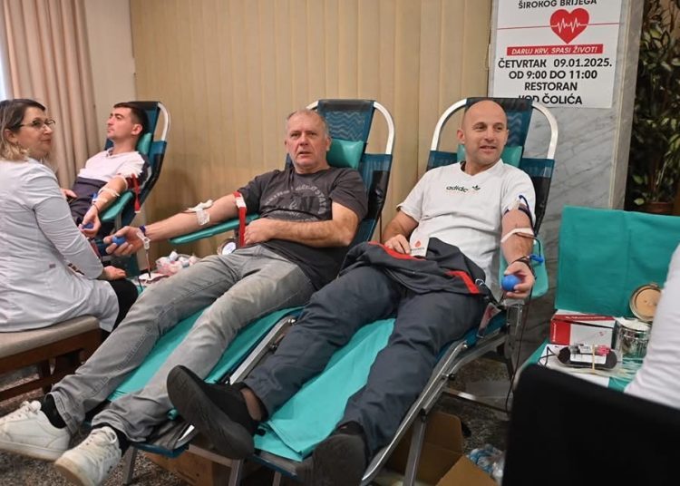 Široki Brijeg: 71 doza u akciji darivanja krvi