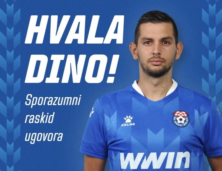 NK Široki Brijeg potvrdio sporazumni raskid ugovora s Dinom Ćorićem