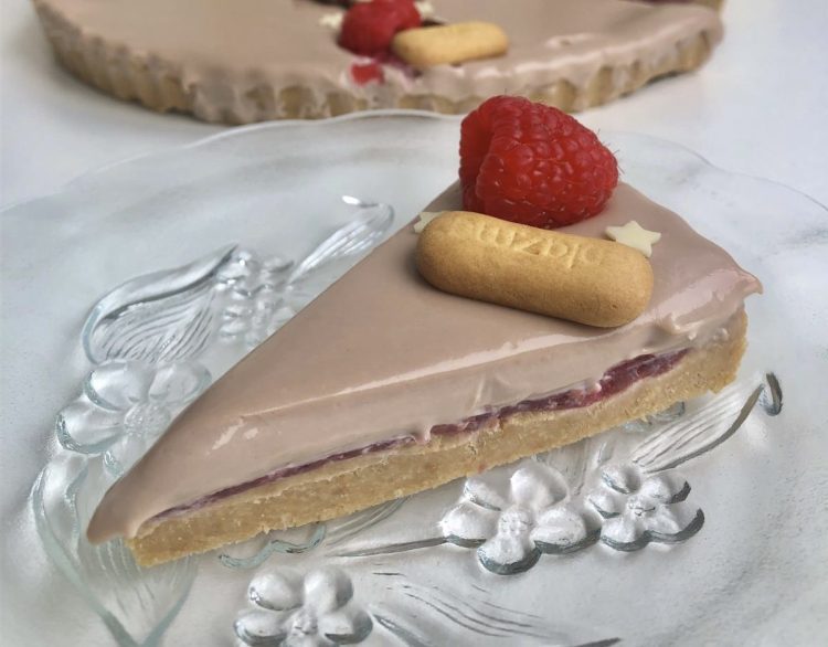 Recept za desert Kinder malina tart