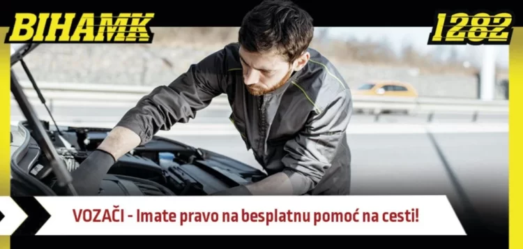 BIHAMK – Vozači imate pravo na besplatnu pomoć na cesti ako niste znali!