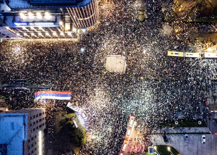 Novi veliki prosvjedi u Beogradu: Ovako su iz ptičije perspektive izgledale masovne demonstracije