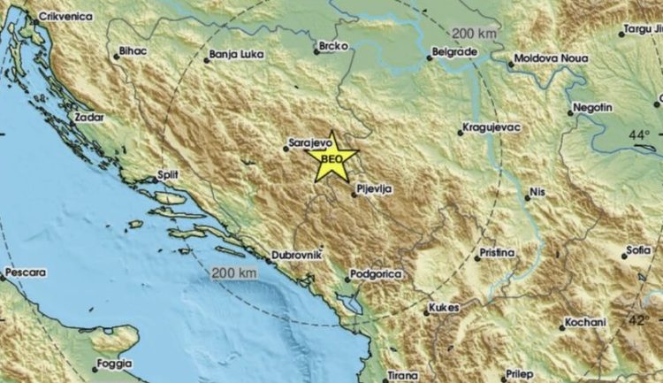 Potres jačine 2,8 stupnjeva prema Rihteru pogodio BiH