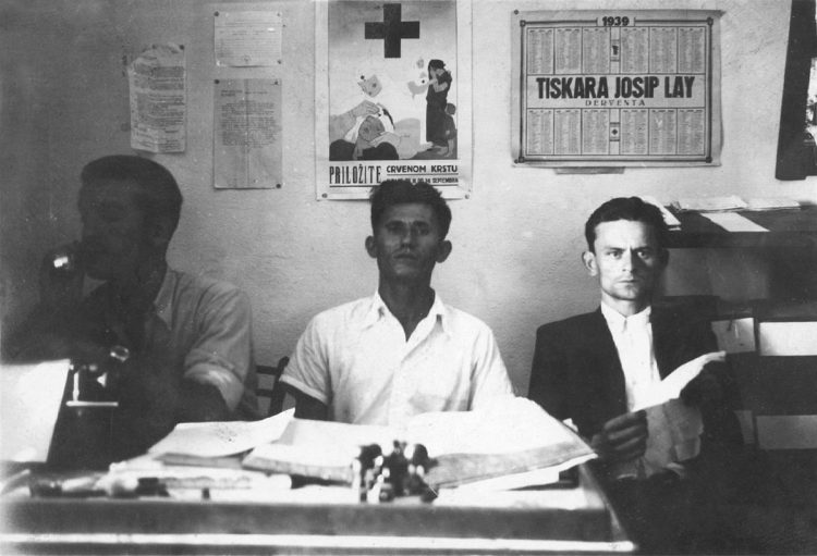 Općinska pisarnica u Širokom Brijegu 1939. godine.