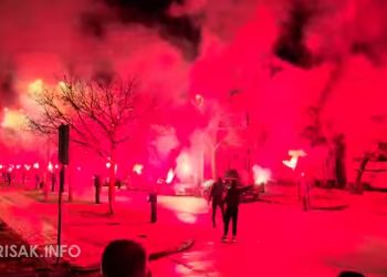 (VIDEO) Ljubuški: Uz bakljadu proslavljen Hajdukov 114. rođendan