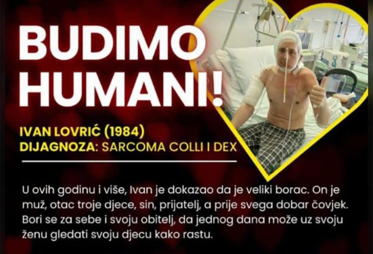 Široki Brijeg: Humanitarna akcija za Ivana Lovrića iz Uzarića