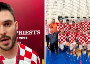 (VIDEO) Hrvatski svećenici ušli u polufinale Europskog prvenstva, pa zapjevali “Ako ne znaš šta je bilo”