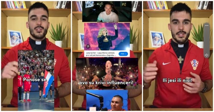 (VIDEO) Pogledajte što kaže hrvatski svećenik s TikToka: Rukometaši su pravi influenceri, svjedoče svoju vjeru